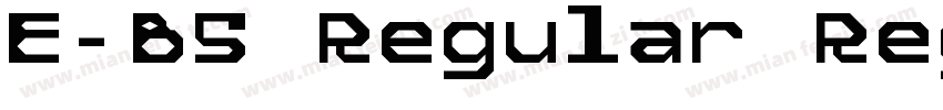 E-B5 Regular Regular字体转换